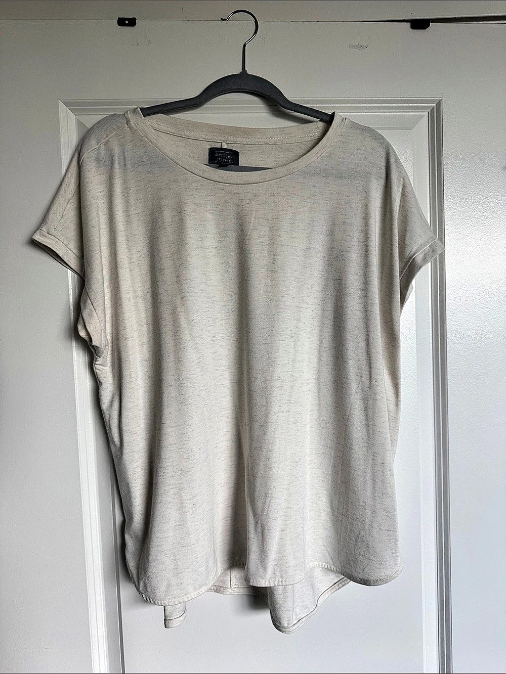berkley jensen Short Sleeve Top in White Size XL Like New